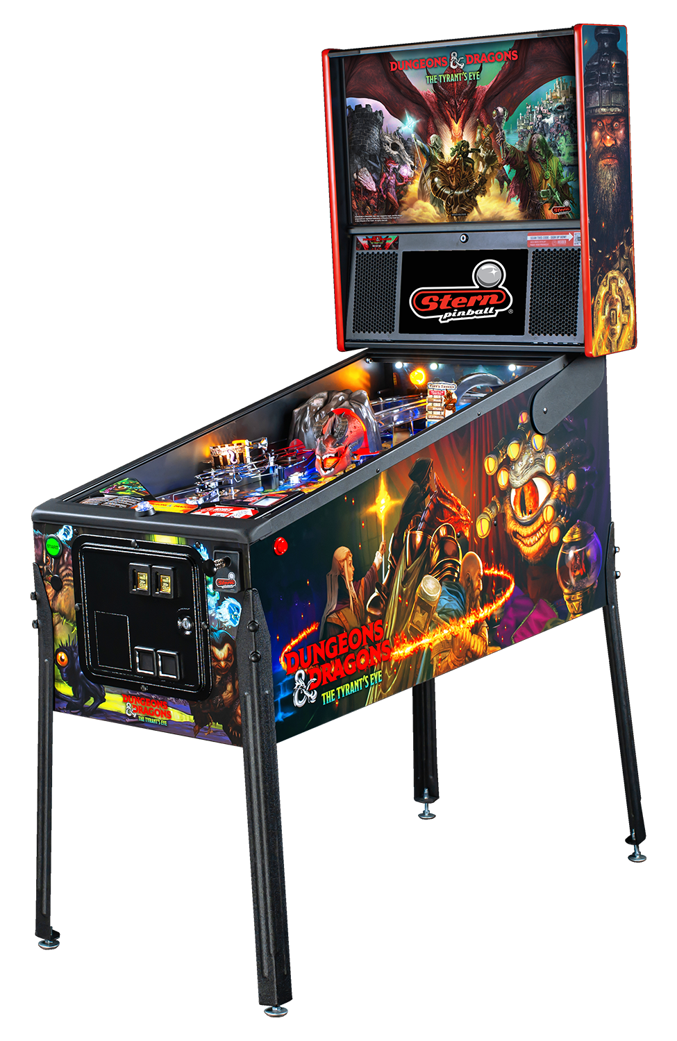 Dungeons & Dragons: The Tyrant's Eye Pro Pinball Machine by Stern Pinball